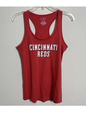 Cincinnati Reds Tank Top Womens Small Red MLB Genuine Merchandise Baseball
